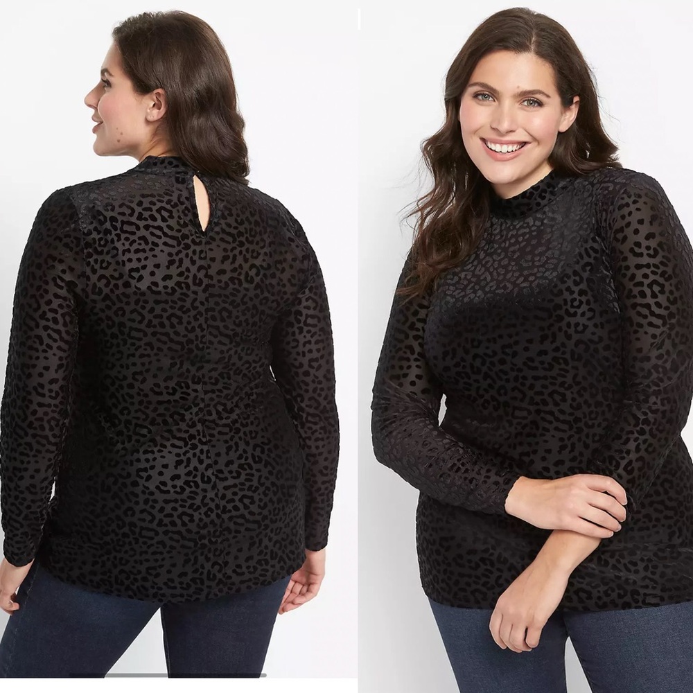 Lane Bryant Long Sleeve Animal Print